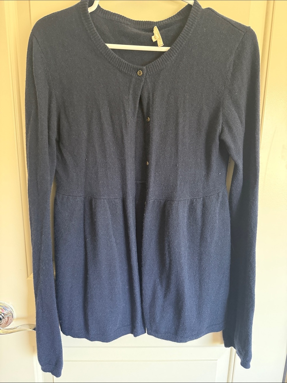 LA made vintage babydoll cashmere cardigan M